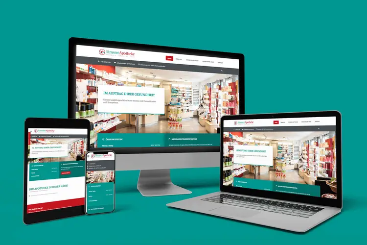 Simssee Apotheke Webdesign